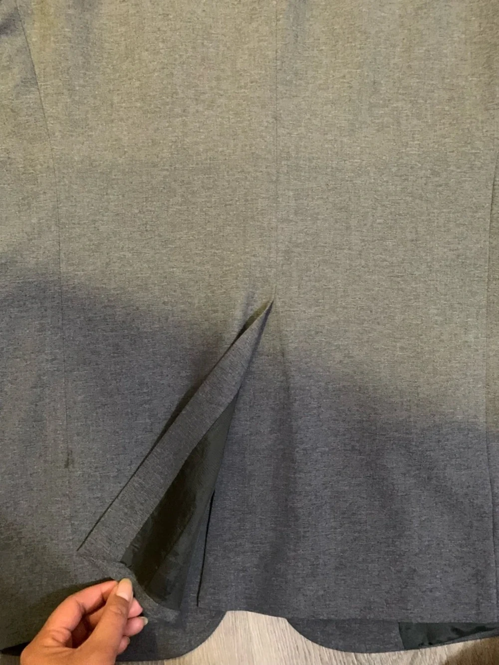 David Taylor Sz‎ 40R Wool Blend Gray Sport Coat Blazer Jacket with Gold Button